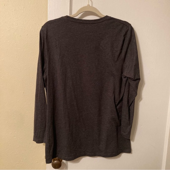 Eddie Bauer long sleeve cozy holiday red buffalo check moose graphic tee size XL - Picture 4 of 5